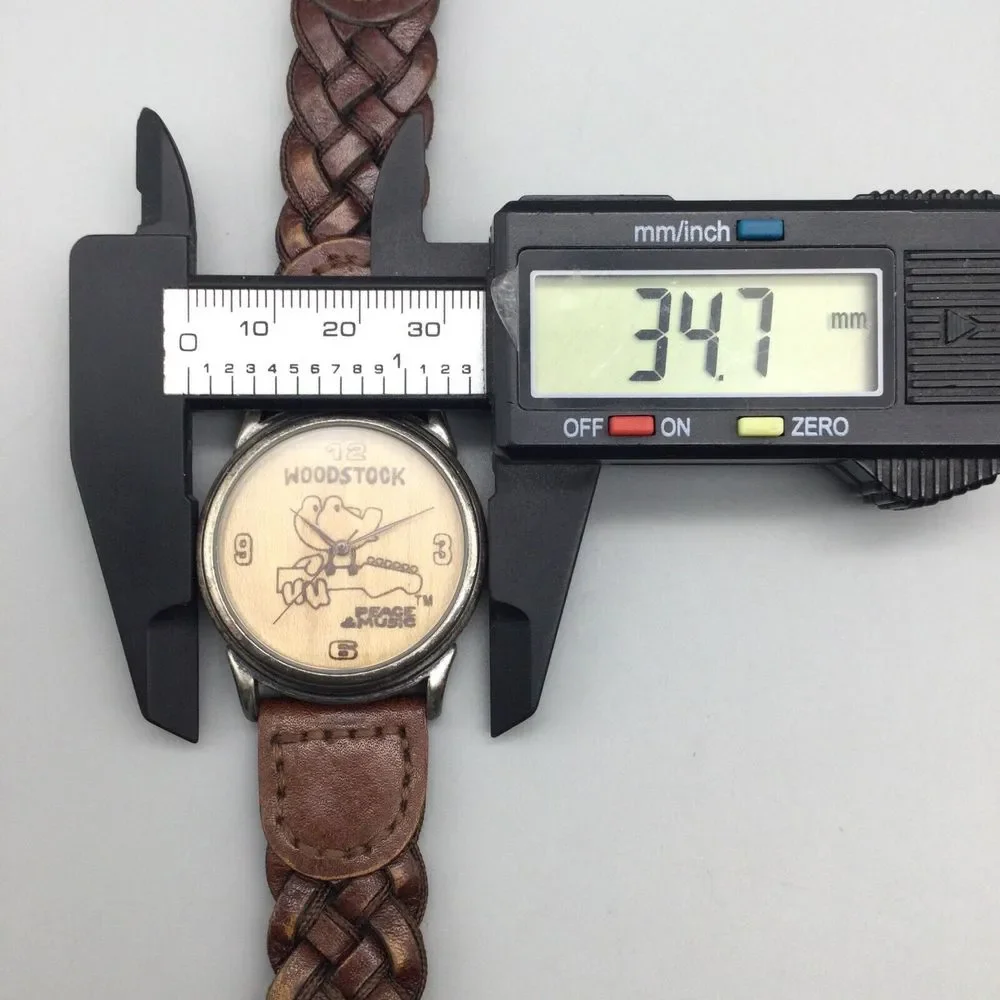 Woodstock Watch Unisex 35mm Limited Edition Wood Dial Peace Music New Battery - Picture 11 of 13